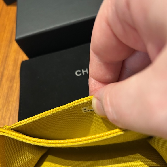 Chanel Classic Cardholder - Yellow with Light Gold Hardware - Picture 5 of 6